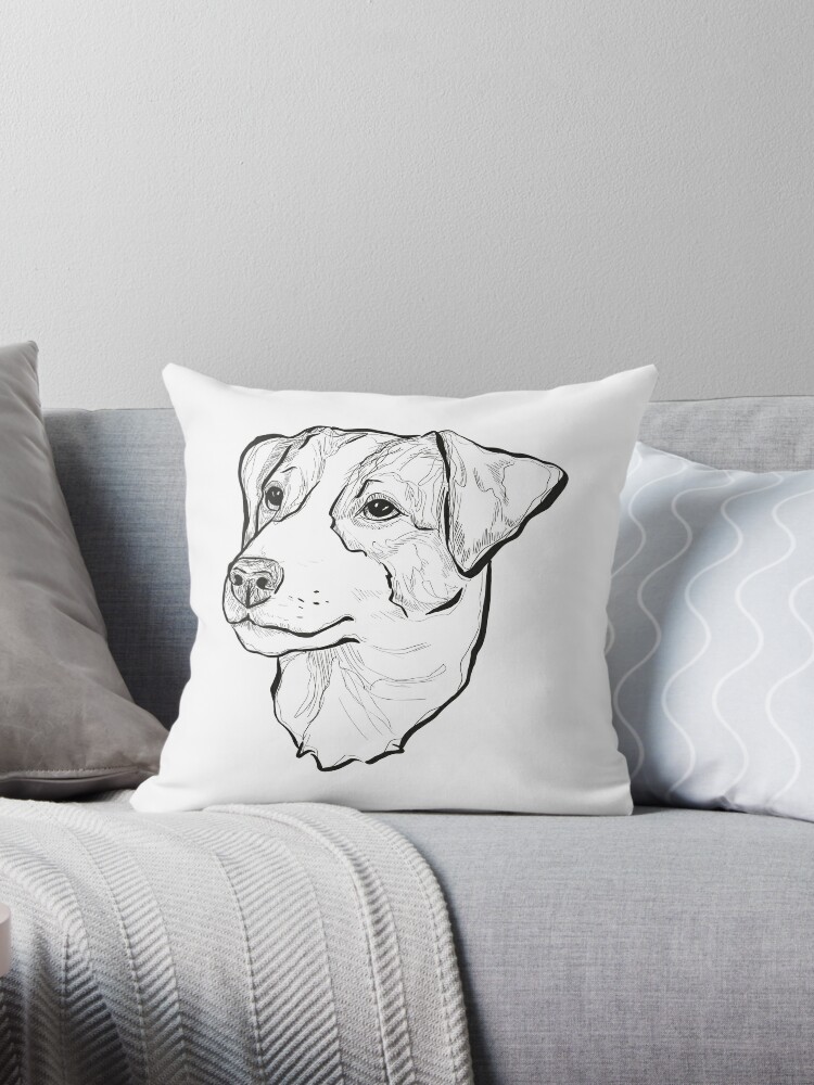 Graphic Illustration With A Dog Of The Jack Russell Terrier Breed