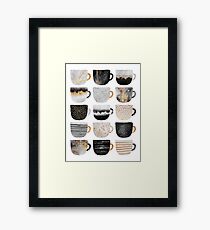 Hübsche Kaffeetassen 4 Gerahmtes Wandbild