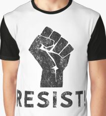 Resist Fist with Exclamation Point Graphic T-Shirt