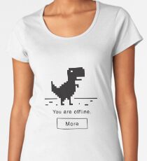 Offline Dinosaur Women's Premium T-Shirt