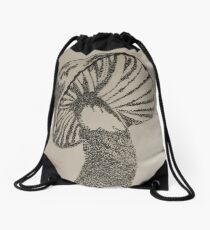 Spotted Mushroom Drawstring Bag