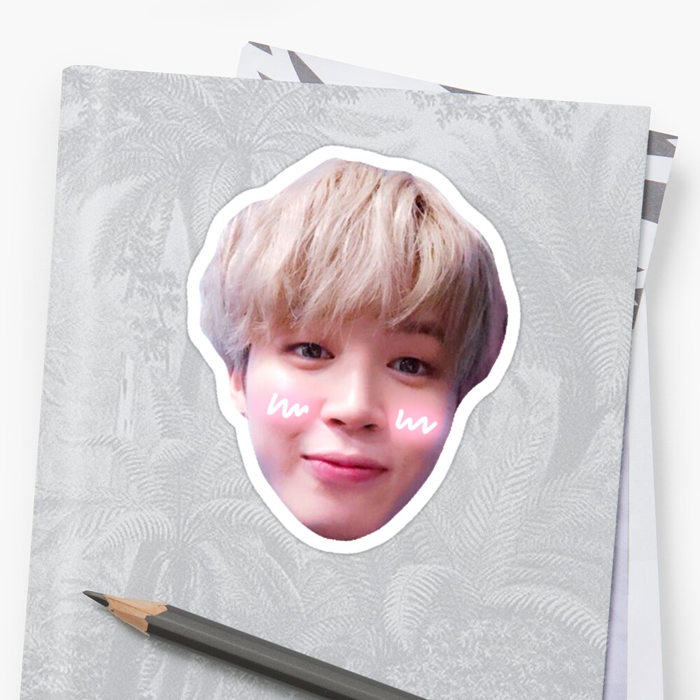 "BTS Jimin" Stickers by jellycactus | Redbubble