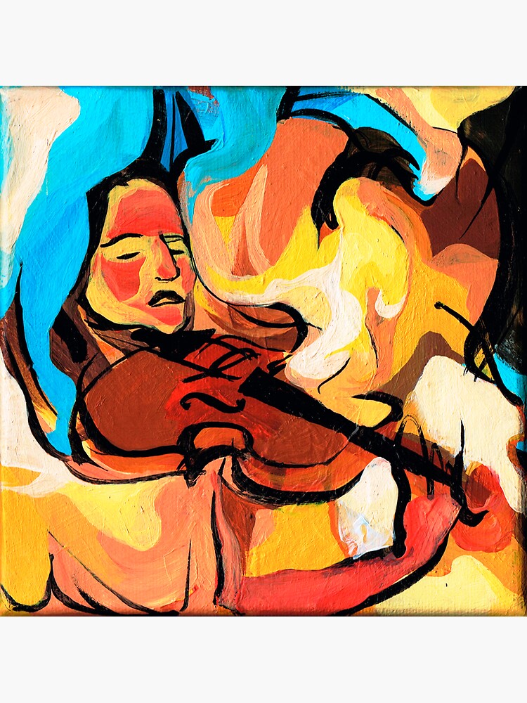 Violin Player Painting by CatarinaGarcia
