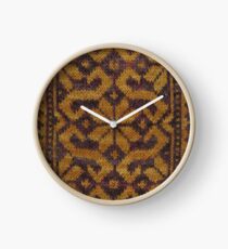 Floral Scroll - Gold Clock