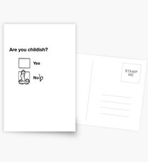 Childish behaviour Postcards