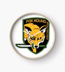 Foxhound Logo Clock