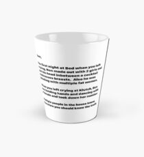 Jersey Shore Letter to Sammi Mug Tall Mug