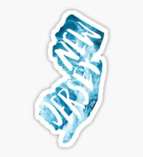 New Jersey Ocean Waves Sticker