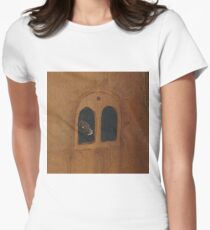 Hieronymus Bosch, the Haywain Triptych, panel painting, fragment, #HieronymusBosch, #HaywainTriptych, #panel, #painting, #fragment,  #Bosch Women's Fitted T-Shirt