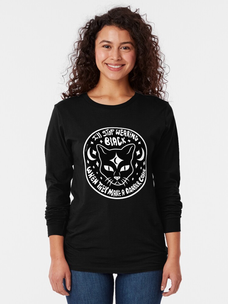 Alternate view of Black Cat Long Sleeve T-Shirt