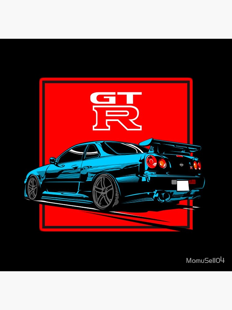 “Nissan Skyline GT-R R34” Canvas Print by MomuSell04 | Redbubble