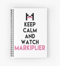 MARKIPLIER : KEEP CALM AND WATCH MARKIPLIER Spiral Notebook