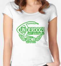Underdogs Philadelphia Go Birds Eat Football T-Shirt 2018 Women's Fitted Scoop T-Shirt