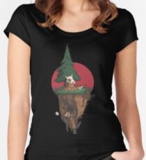 Cubone and Slandslash Women's Fitted Scoop T-Shirt
