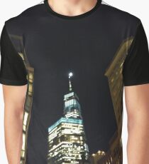 Street, City, Buildings, Photo, Day, Trees, New York, Manhattan Graphic T-Shirt