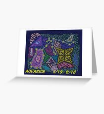 Constellation Aquarius Greeting Card