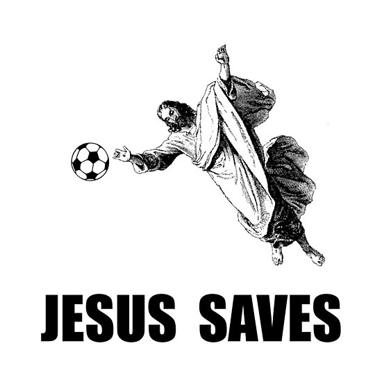 "Jesus Saves Soccer" Poster by TheBestStore Redbubble
