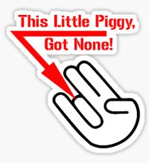 This Little Piggy Sticker