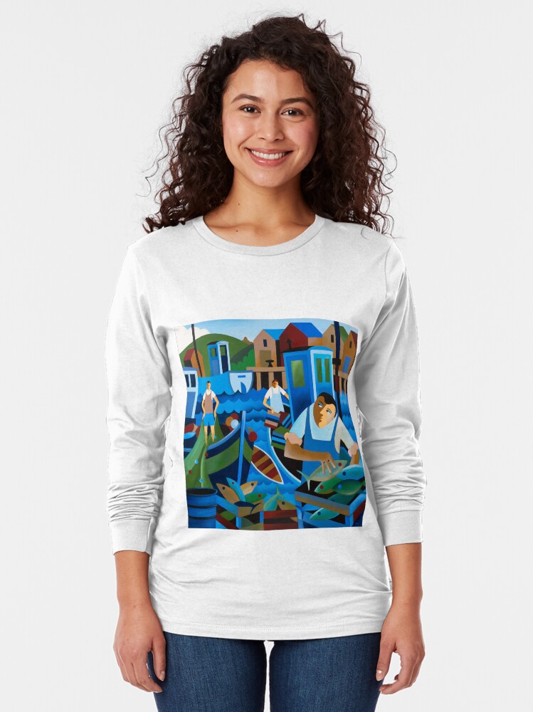 Alternate view of UNLOADING THE CATCH Long Sleeve T-Shirt