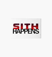 Shit happens red Art Board