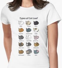 The Types of Cat Loaf Women's Fitted T-Shirt