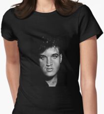 Elvis drawing Women's Fitted T-Shirt