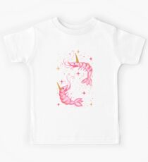 Uni-Prawn In Space - Black Kids Tee