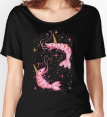 Uni-Prawn In Space - Black Women's Relaxed Fit T-Shirt