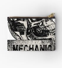 Mechanic skull for Biker Racer Zipper Pouch