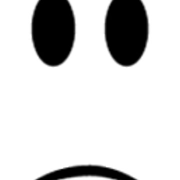 Roblox Big Sad Eyes Face | Greeting Card