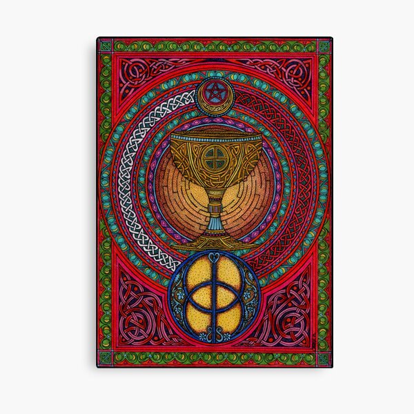 Behold The Grail (coloured) Canvas Print