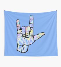 Ich liebe dich rocken Wandbehang