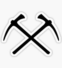 Climbing picks axe Sticker