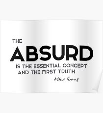 the absurd - camus Poster