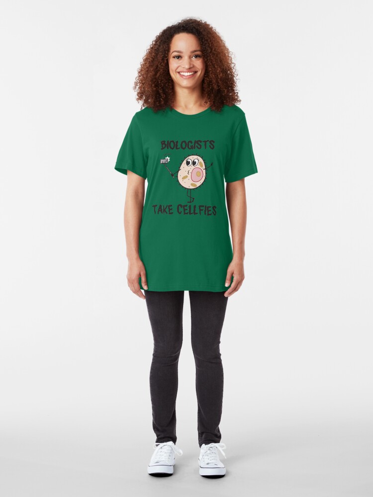 Alternative Ansicht von Biologists Take Cellfies - Funny Biology Jokes Gift Slim Fit T-Shirt