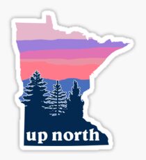 Minnesota du Nord au coucher du soleil Sticker