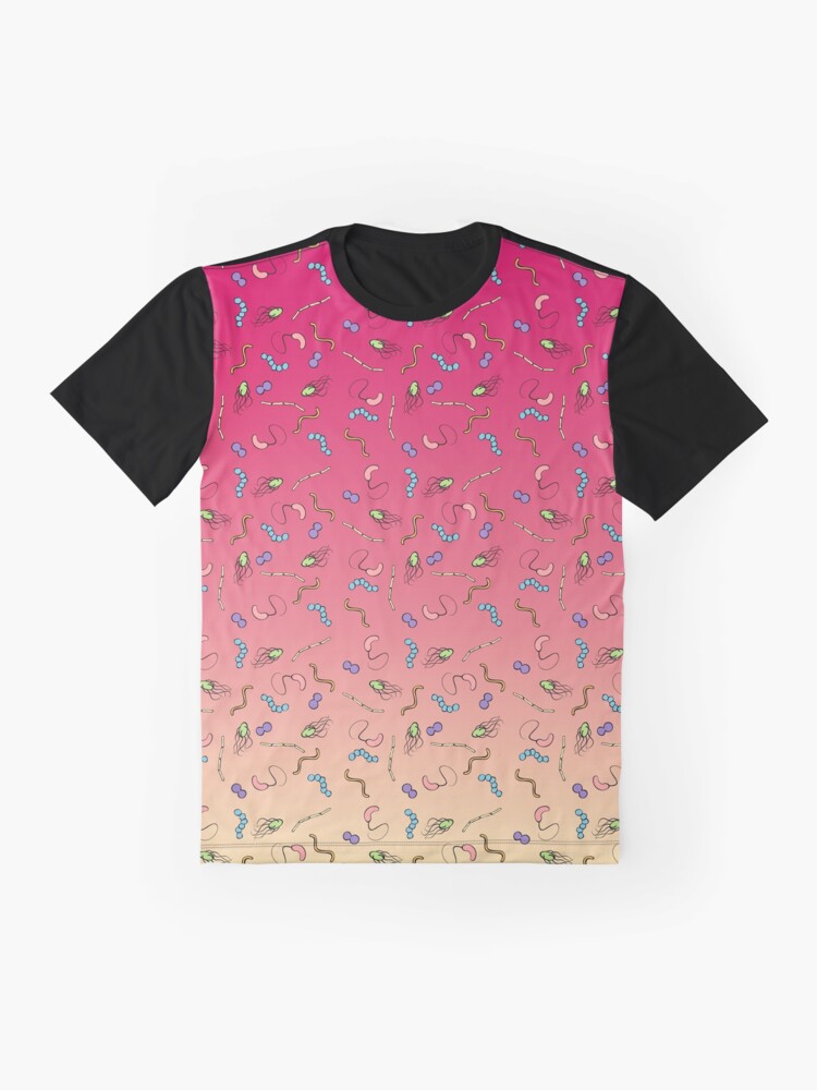 Alternate view of Sunset ombre bacteria Graphic T-Shirt