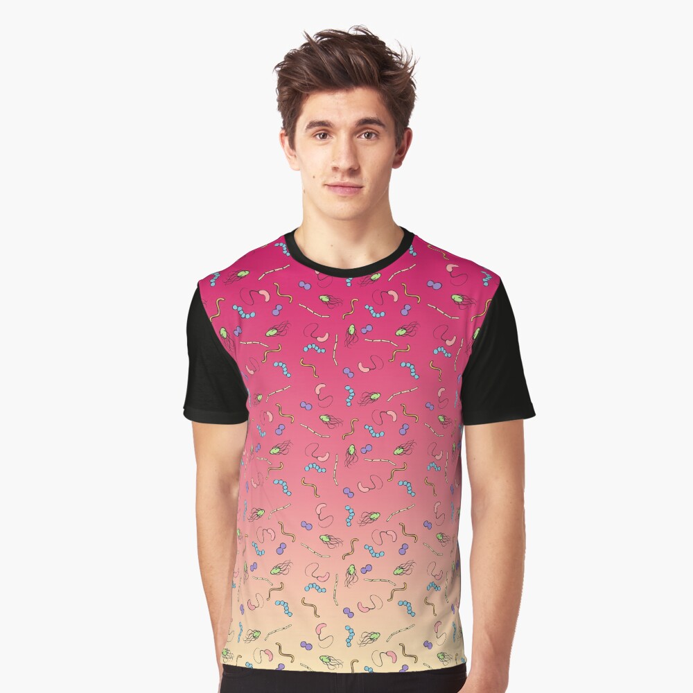Sunset ombre bacteria Graphic T-Shirt