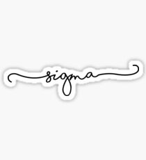 Sigma Script Sticker
