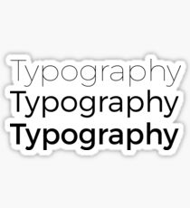 Typography Sticker