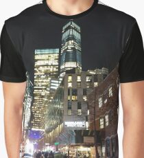 Street, City, Buildings, Photo, Day, Trees, New York, Manhattan, Brooklyn Graphic T-Shirt