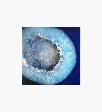 Blue Crystal Geode Art Board
