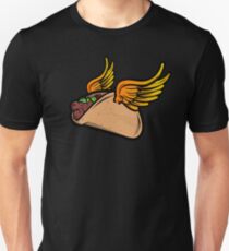 Flying Taco Heaven Slim Fit T-Shirt