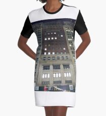 Street, City, Buildings, Photo, Day, Trees, New York, Manhattan, Brooklyn Graphic T-Shirt Dress