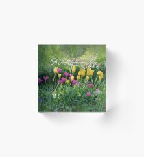 Oh Sweet Spontaneous Spring Acrylic Block