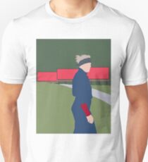 Camiseta unisex Tres vallas publicitarias fuera de Ebbing, Missouri - Minimalista