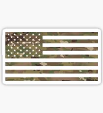 Pegatina Bandera de EE. UU .: camuflaje militar