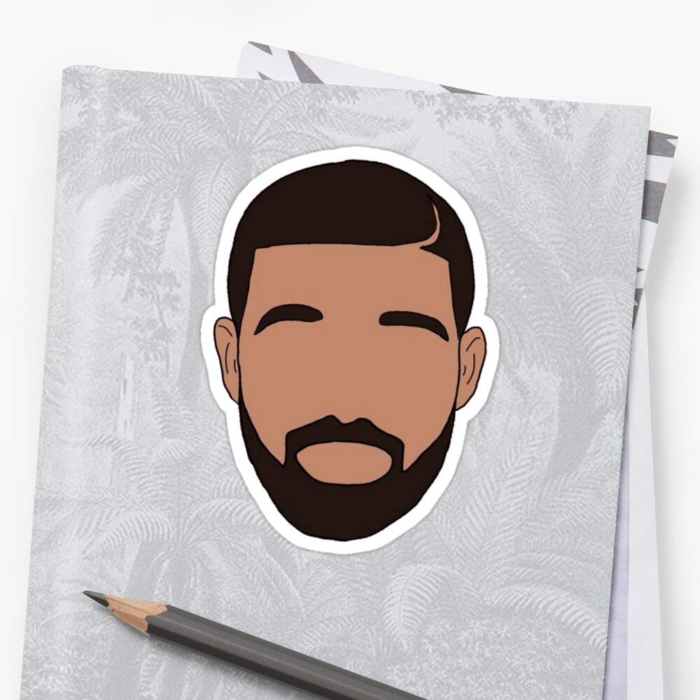 "Cartoon Drake" Stickers by xDubs | Redbubble