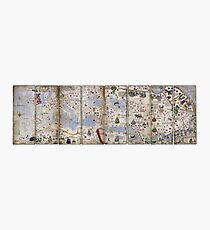 8 Panel Catalan Atlas von Abraham Cresques (1375) Fotodruck