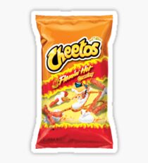 Pegatina Chequeos crujientes calientes Flamin '